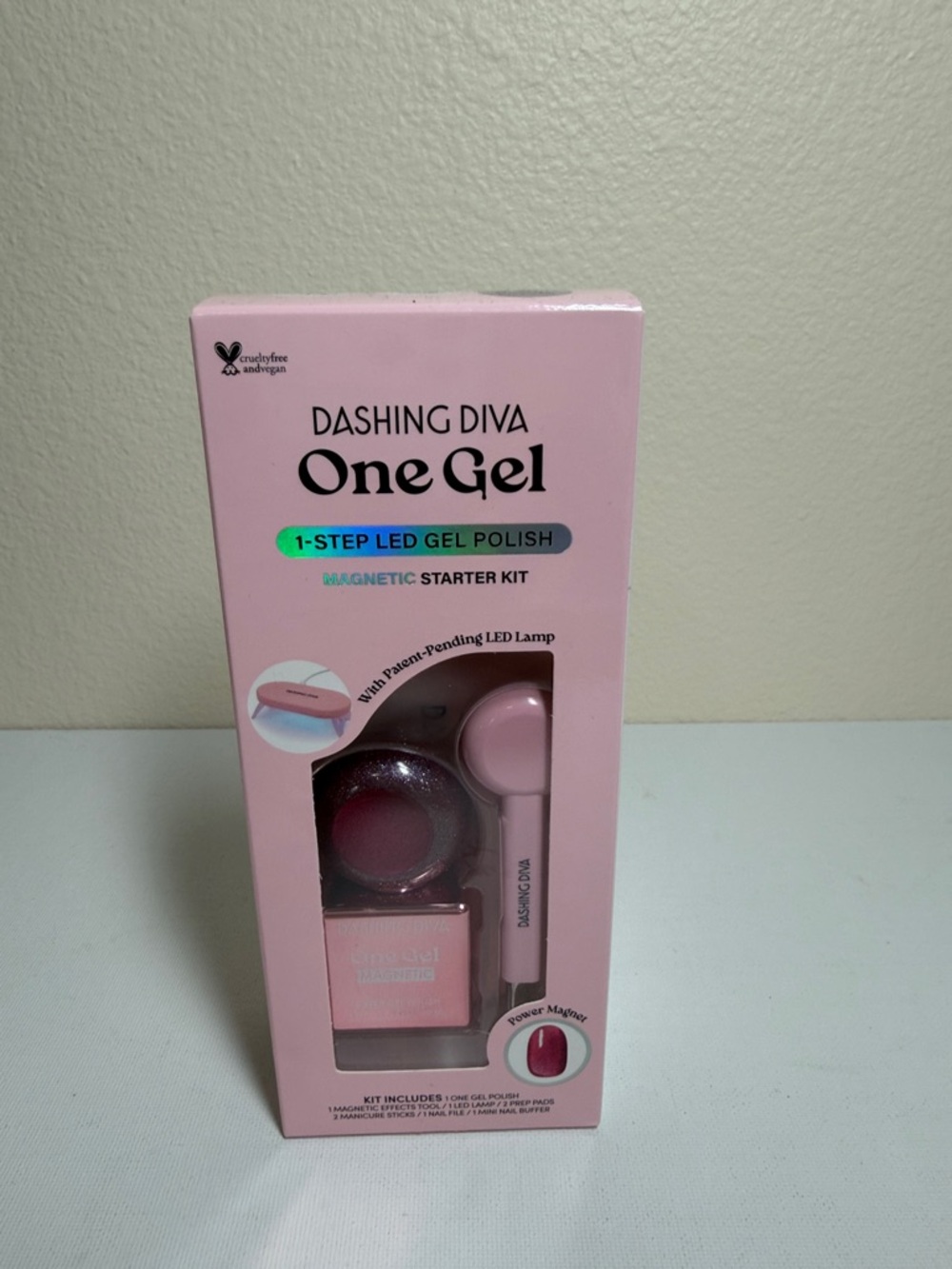 Dashing Diva One Gel 1-Step LED Gel Polish Magnetic Starter Kit - Pink